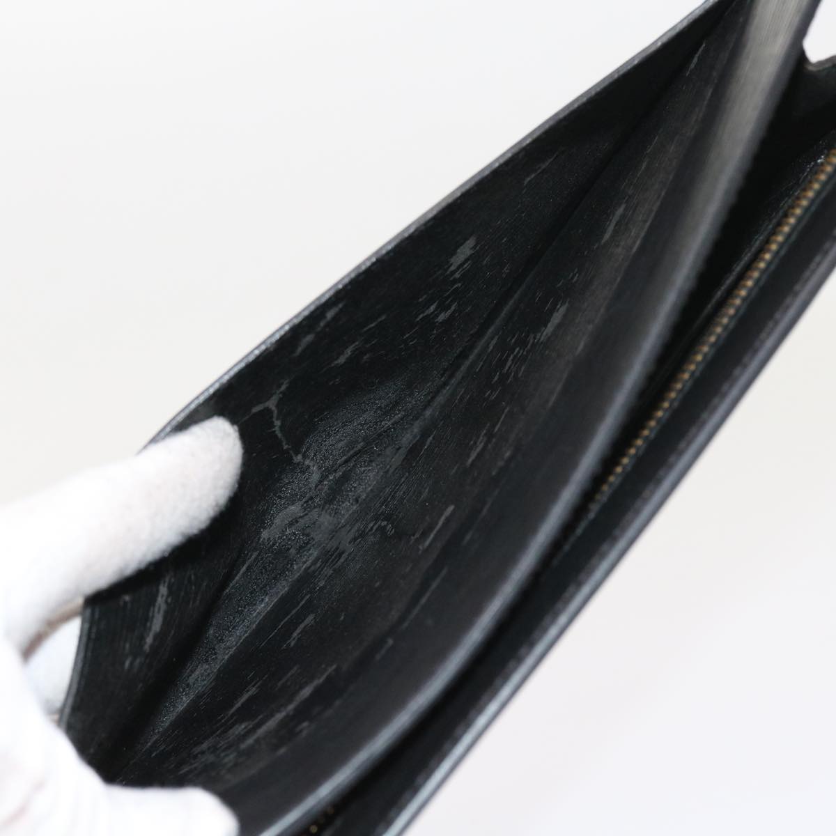 LOUIS VUITTON Epi Pochette Homme Clutch Bag Black M52522 LV 56441