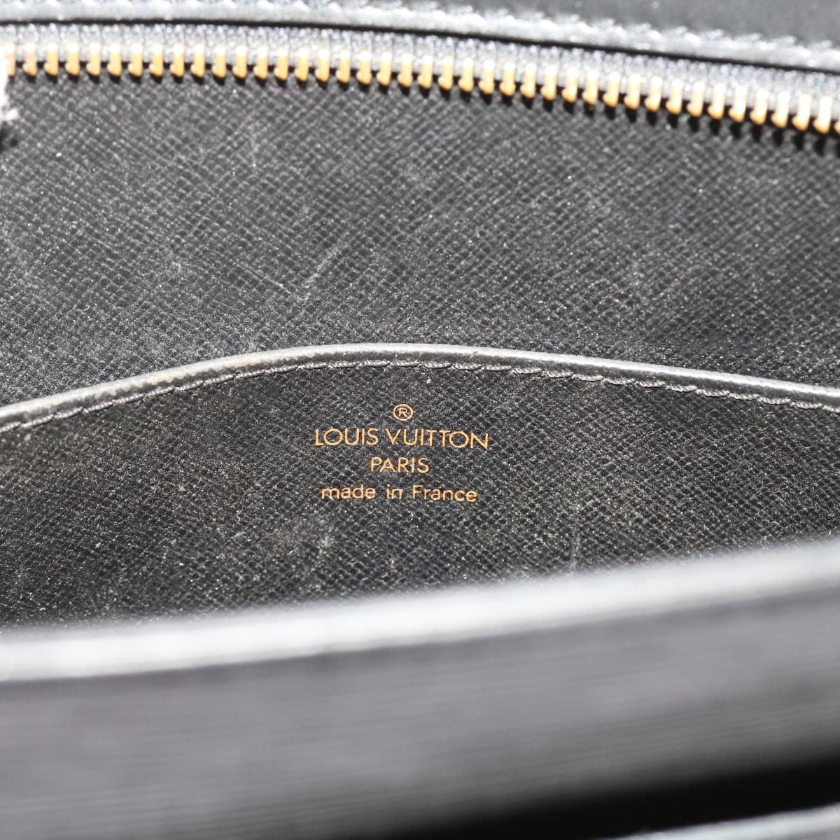 LOUIS VUITTON Epi Pochette Homme Clutch Bag Black M52522 LV 56441
