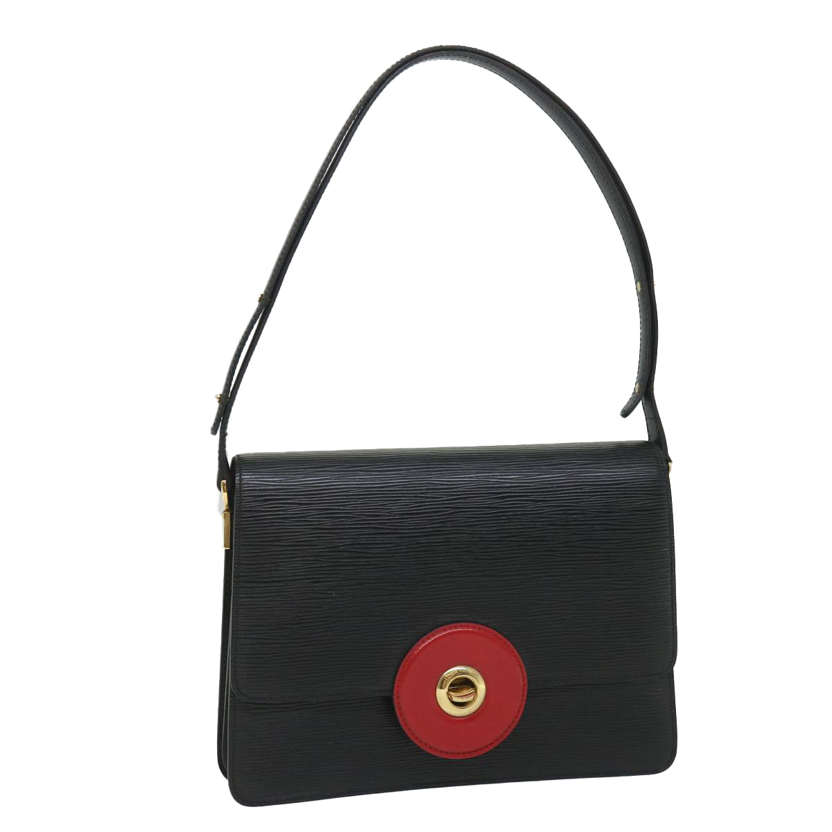 LOUIS VUITTON Epi Free Run Shoulder Bag Red Black M52417 LV 56485