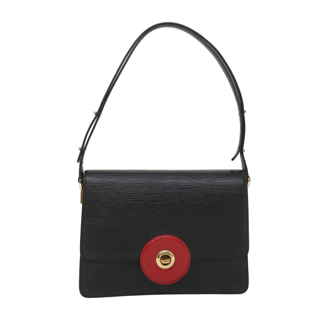 LOUIS VUITTON Epi Free Run Shoulder Bag Red Black M52417 LV 56485