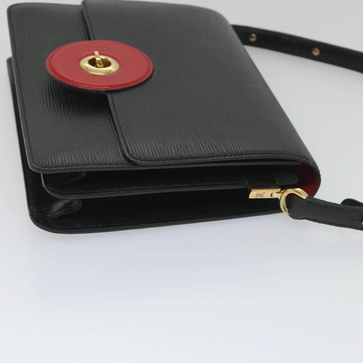 LOUIS VUITTON Epi Free Run Shoulder Bag Red Black M52417 LV 56485