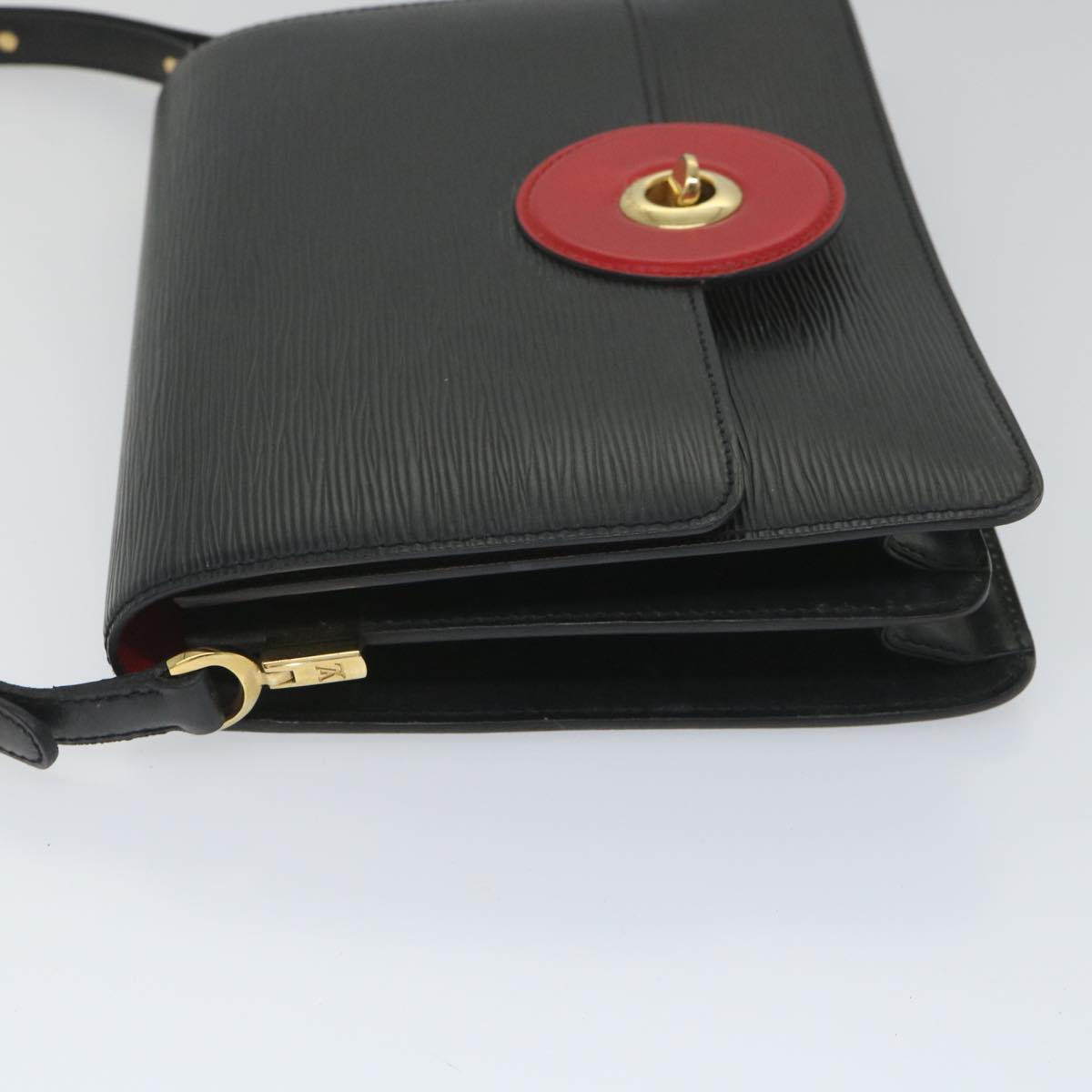 LOUIS VUITTON Epi Free Run Shoulder Bag Red Black M52417 LV 56485