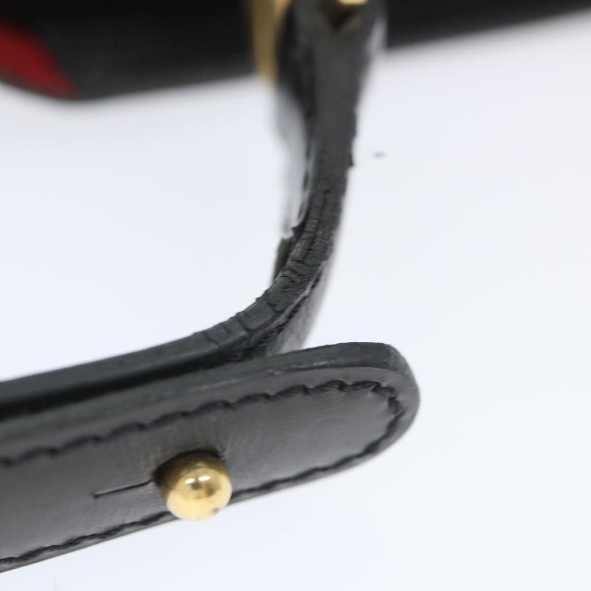 LOUIS VUITTON Epi Free Run Shoulder Bag Red Black M52417 LV 56485