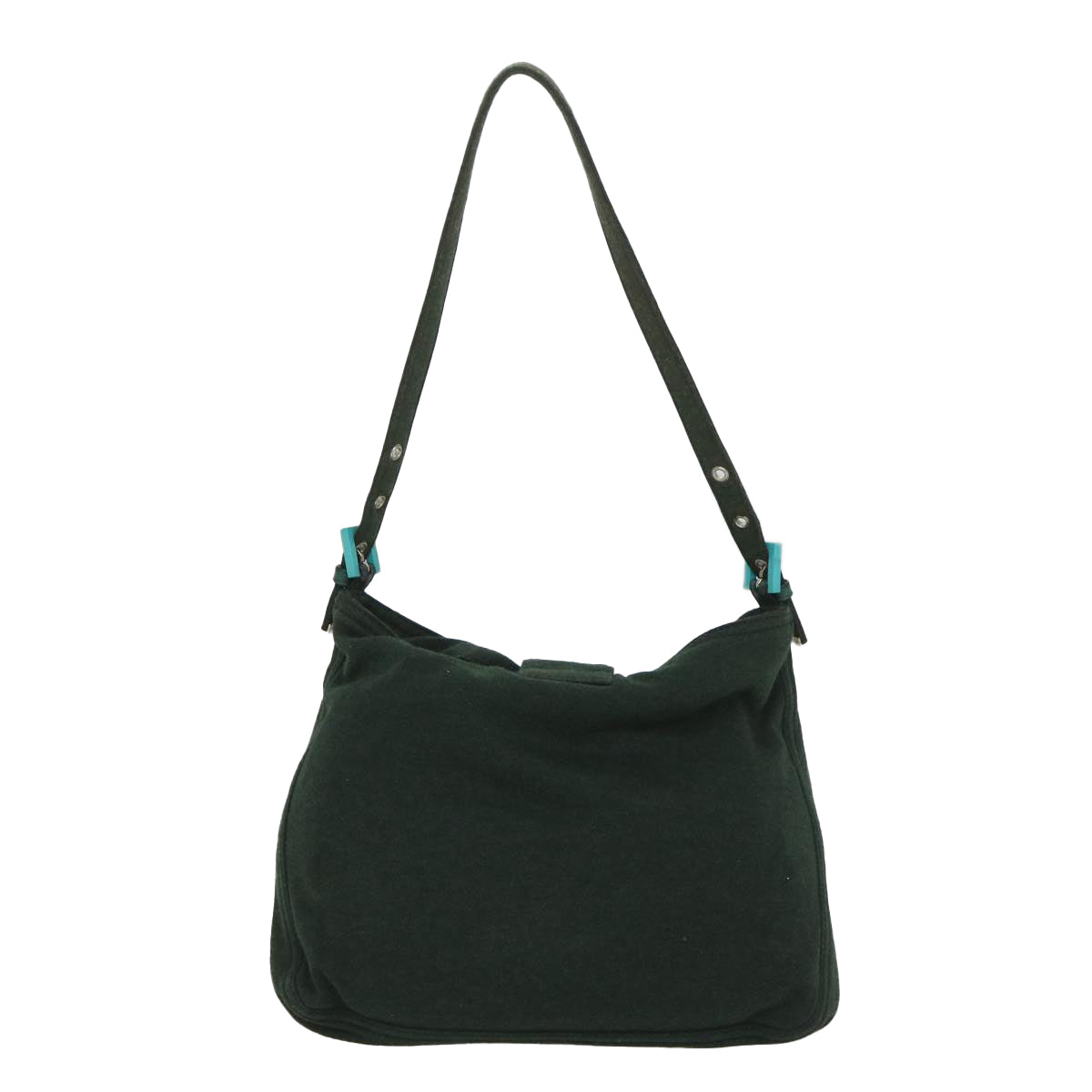 Luxury FendiMamma Baguette Shoulder Bag Canvas Green56490