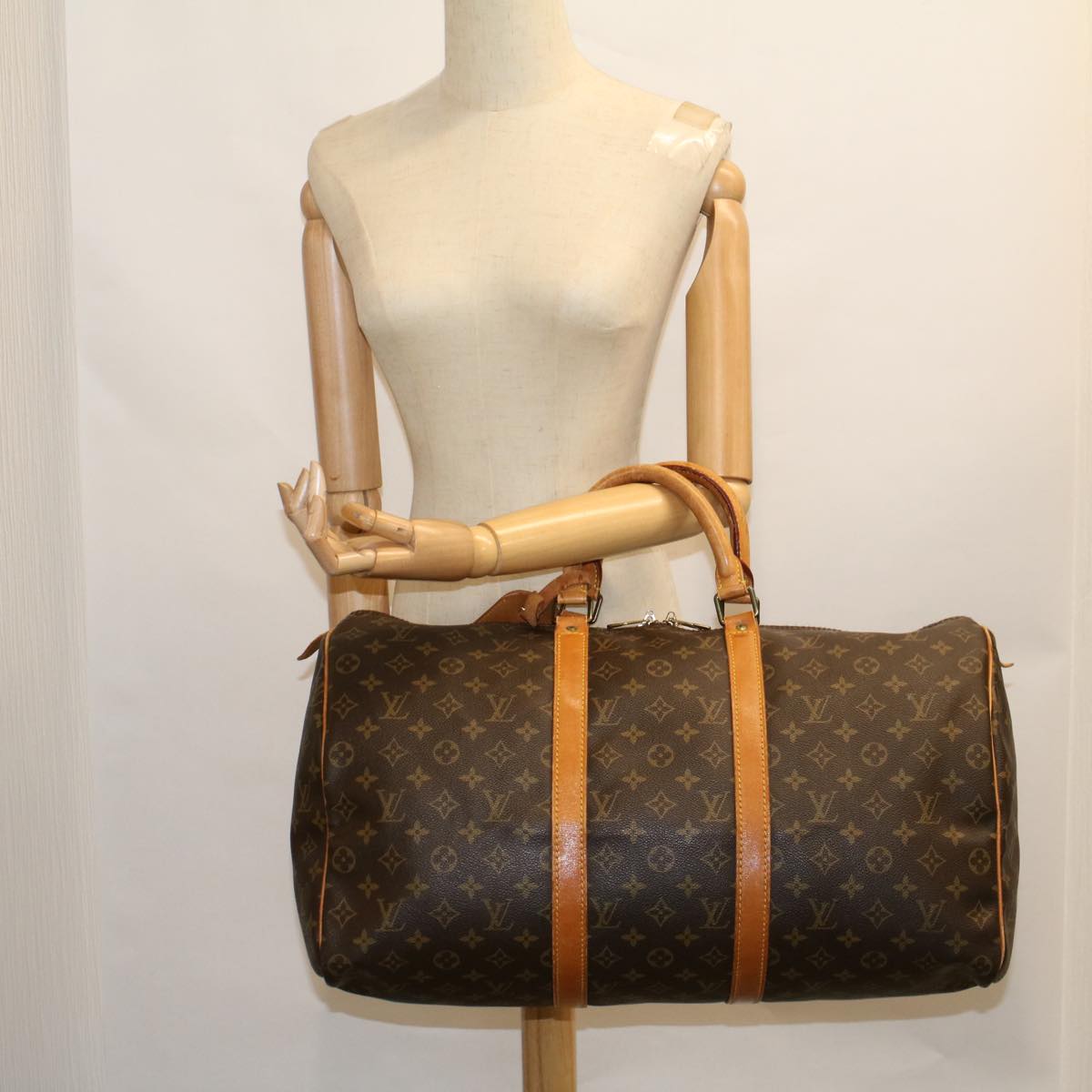 LOUIS VUITTON Monogram Keepall 50 Boston Bag M41426 LV 56514