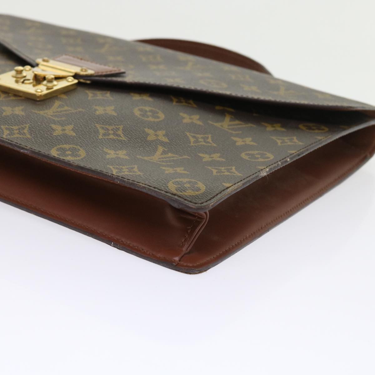 LOUIS VUITTON Monogram Porte Documents Bandouliere Bag M53338 LV 56521