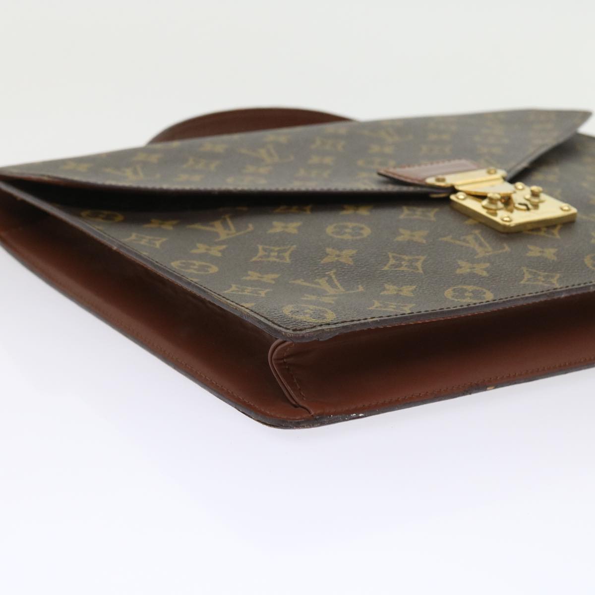 LOUIS VUITTON Monogram Porte Documents Bandouliere Bag M53338 LV 56521