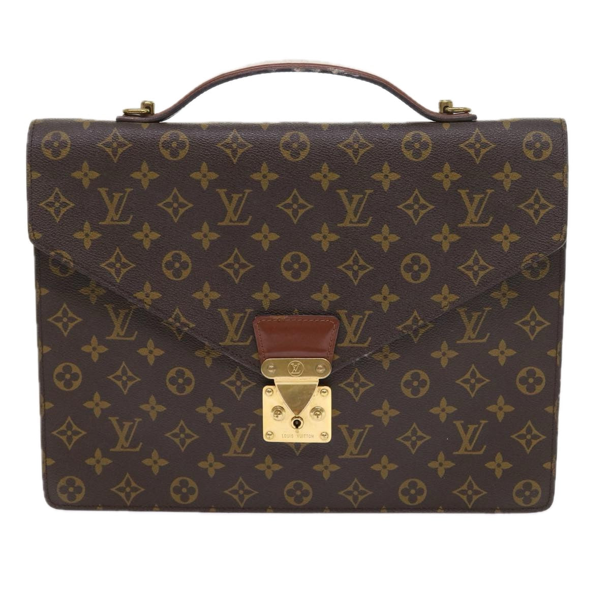 LOUIS VUITTON Monogram Porte Documents Bandouliere Bag M53338 LV 56521