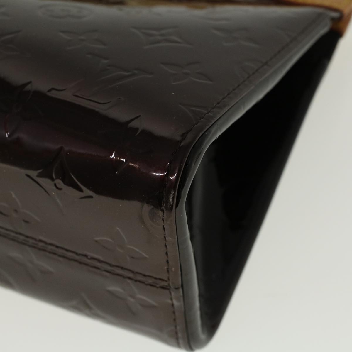 LOUIS VUITTON Monogram Vernis Roxbury Drive Hand Bag Amarante M91995 56533