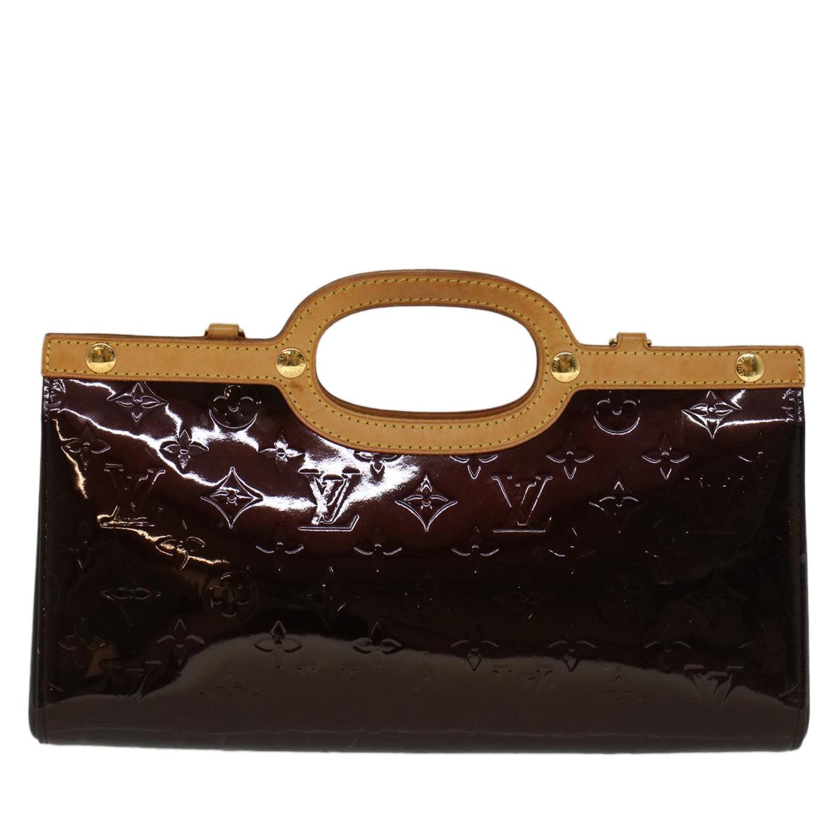 LOUIS VUITTON Monogram Vernis Roxbury Drive Hand Bag Amarante M91995 56533
