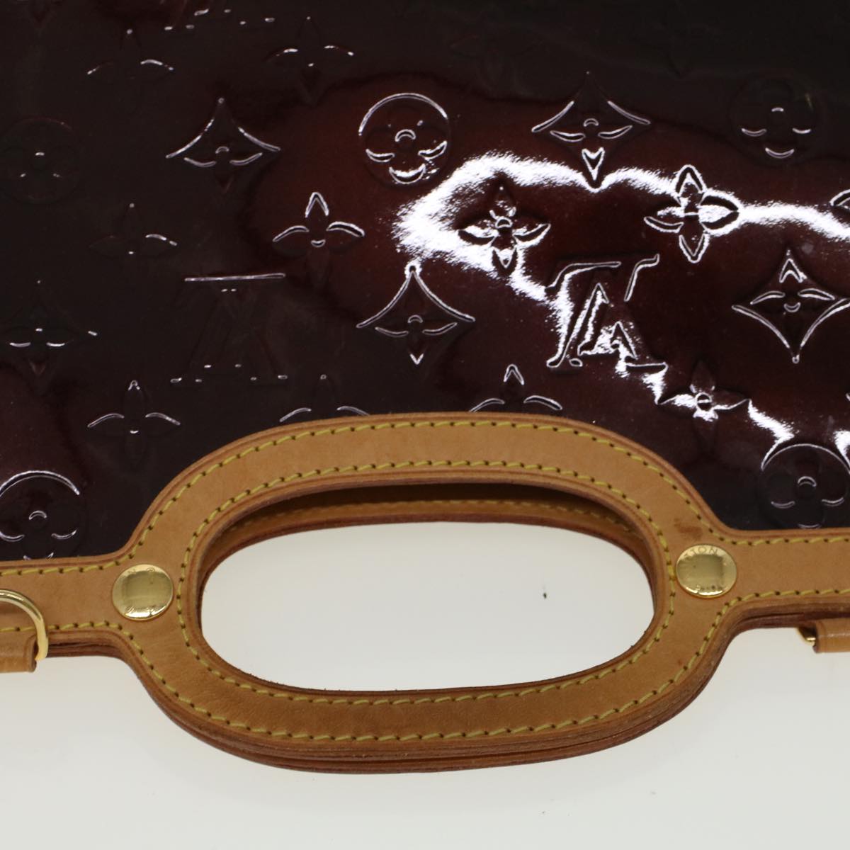 LOUIS VUITTON Monogram Vernis Roxbury Drive Hand Bag Amarante M91995 56533