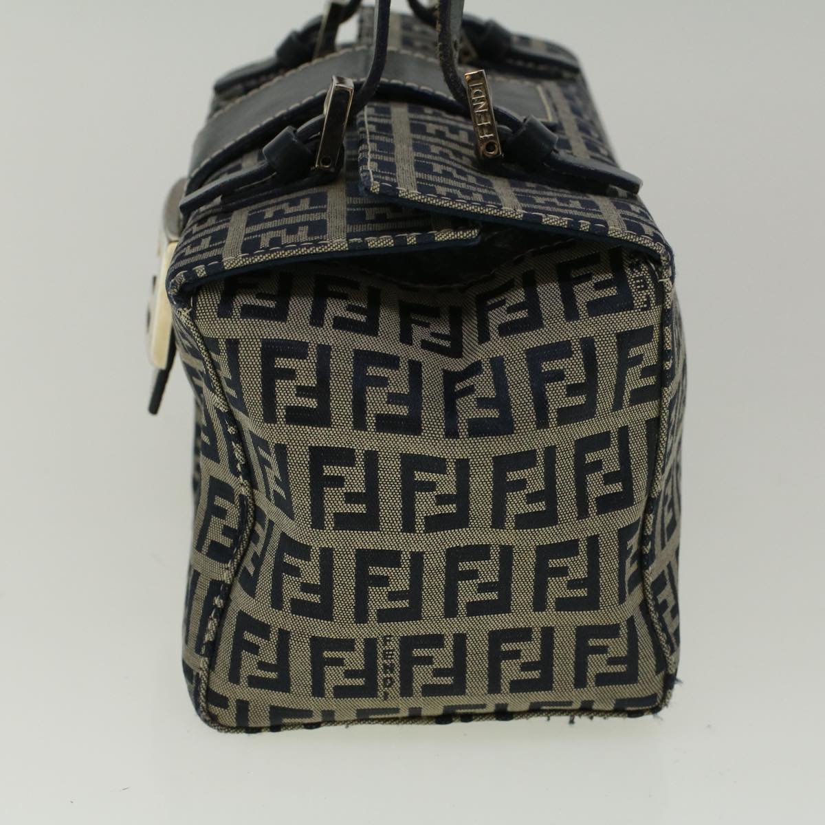 Luxury FendiZucchino Canvas Mamma Hand Bag Navy56578