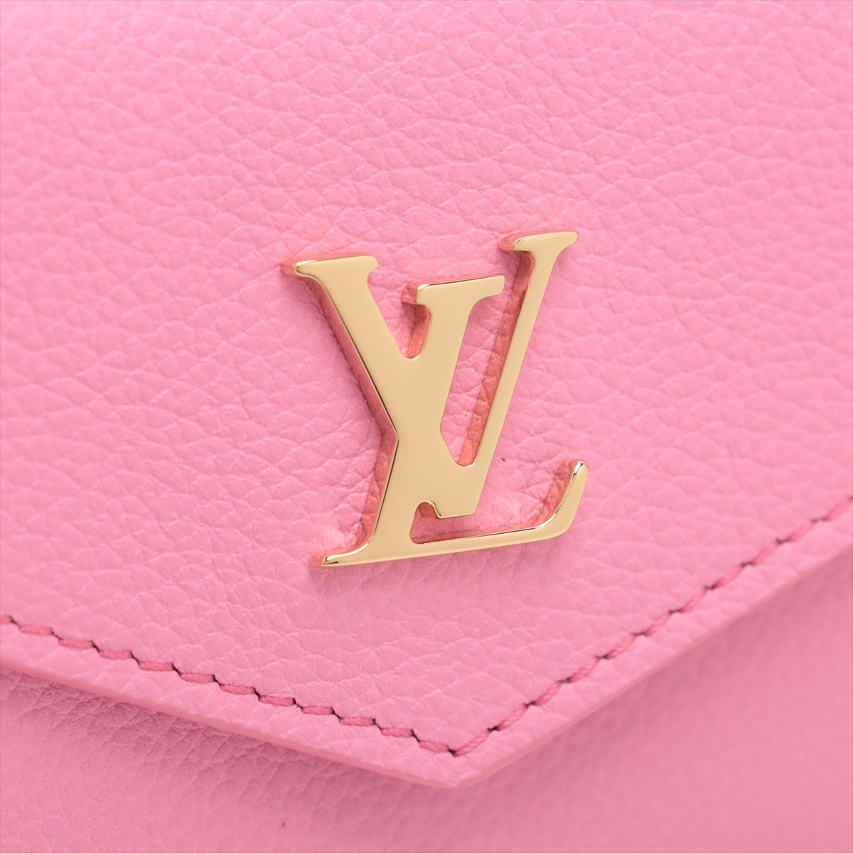 Louis Vuitton  Portfolio Mini Locksmith Pink Compact Wallet M82436 Initial Insert