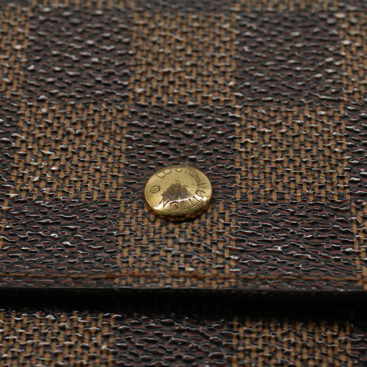 LOUIS VUITTON Damier Ebene Portefeuille International Wallet N61217 56638