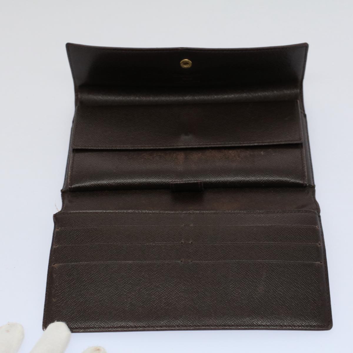 LOUIS VUITTON Damier Ebene Portefeuille International Wallet N61217 56638