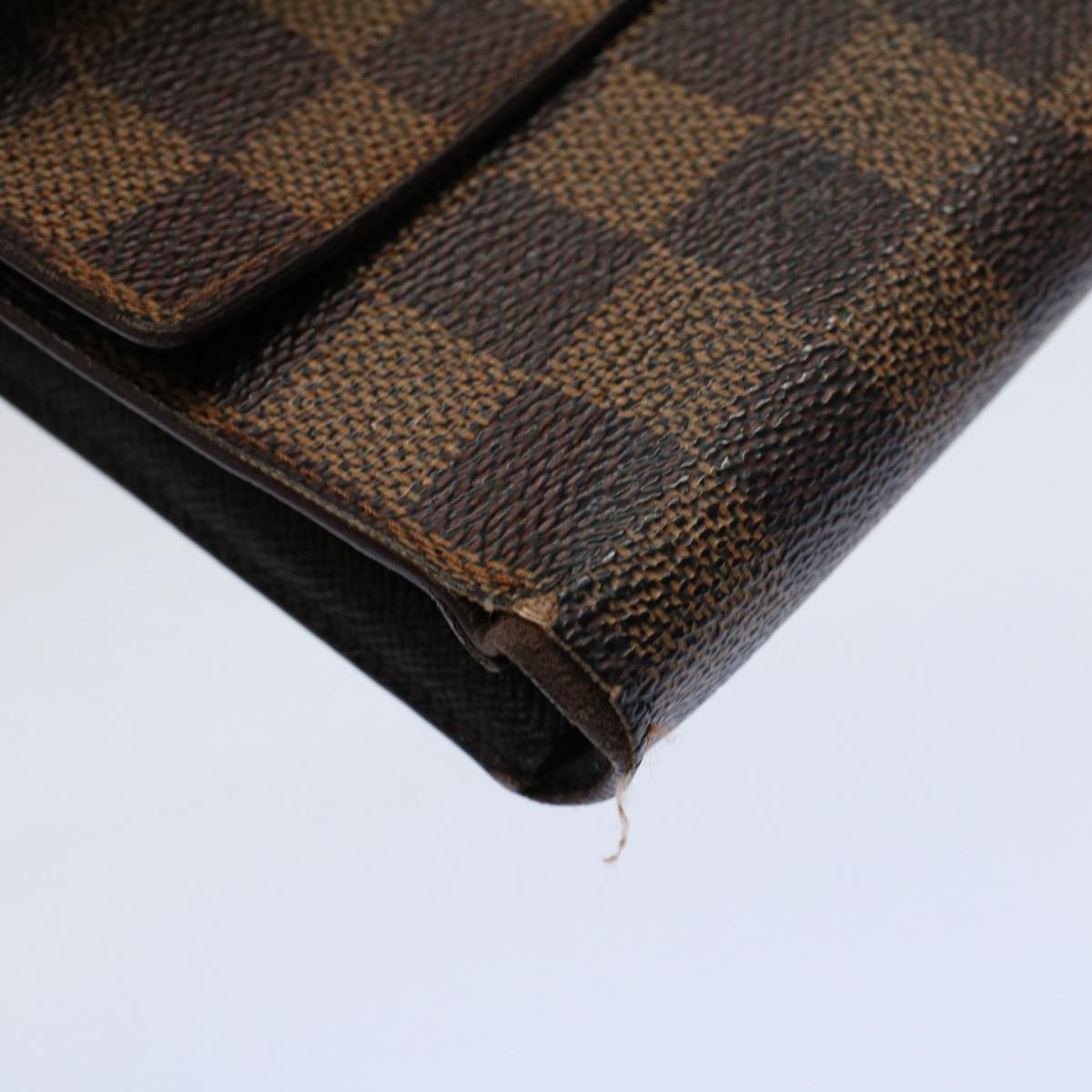 LOUIS VUITTON Damier Ebene Portefeuille International Wallet N61217 56638