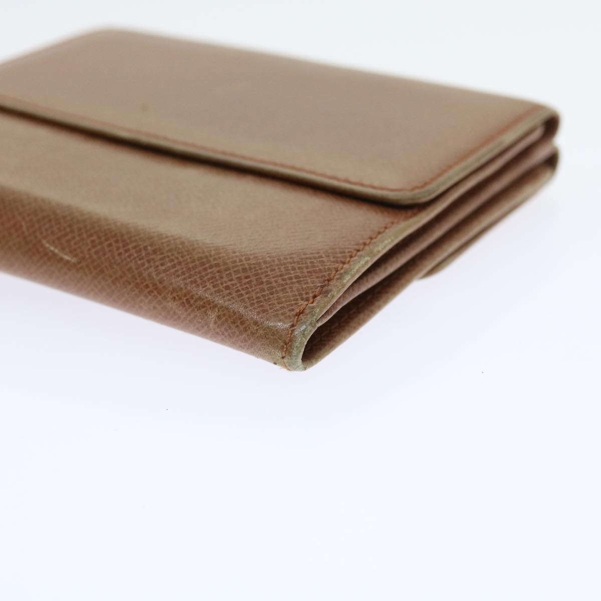 LOUIS VUITTON Bifold Wallet Leather Brown LV 56641