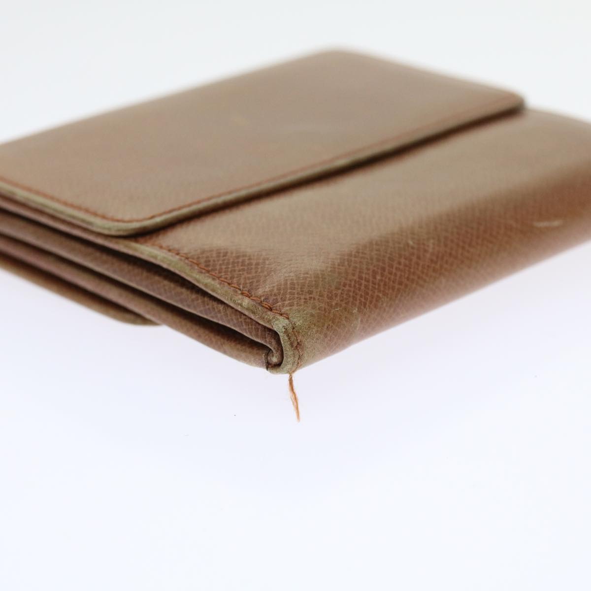 LOUIS VUITTON Bifold Wallet Leather Brown LV 56641