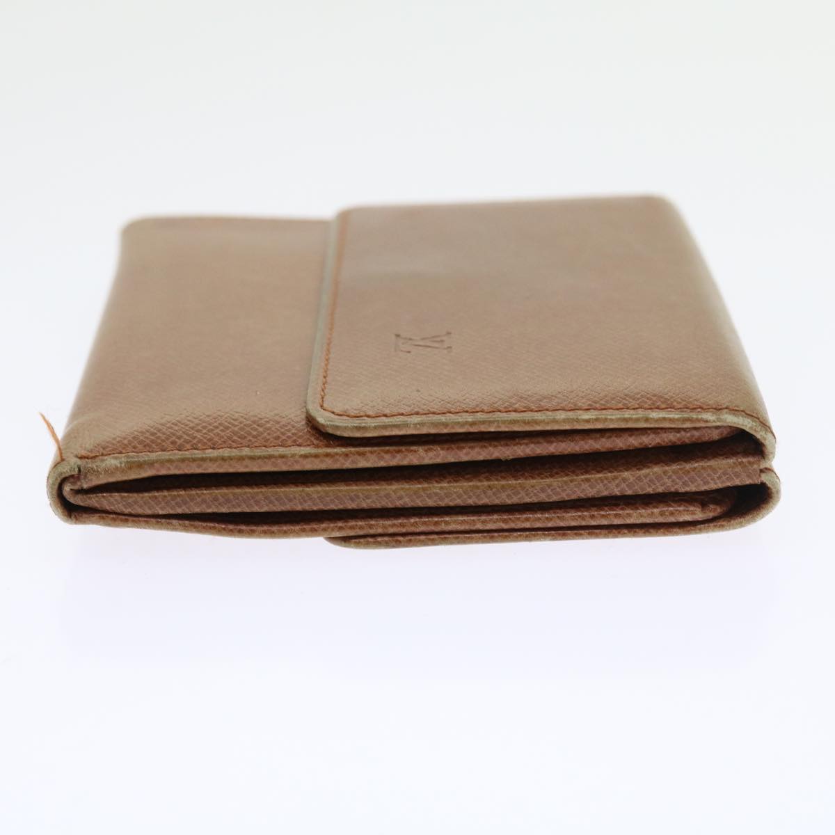 LOUIS VUITTON Bifold Wallet Leather Brown LV 56641