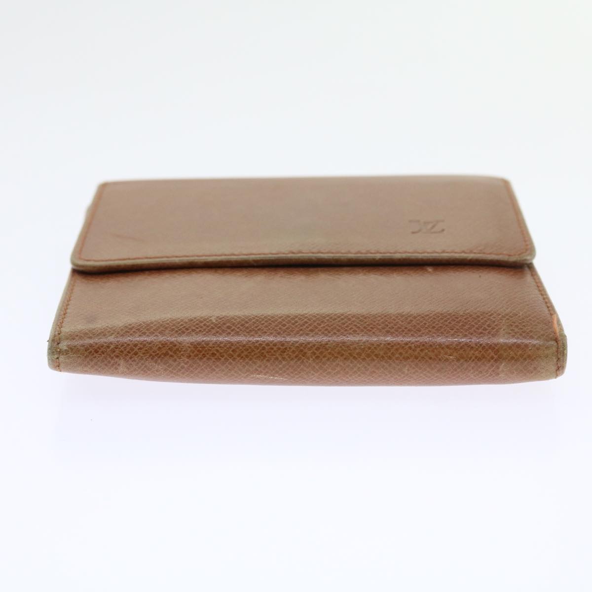 LOUIS VUITTON Bifold Wallet Leather Brown LV 56641