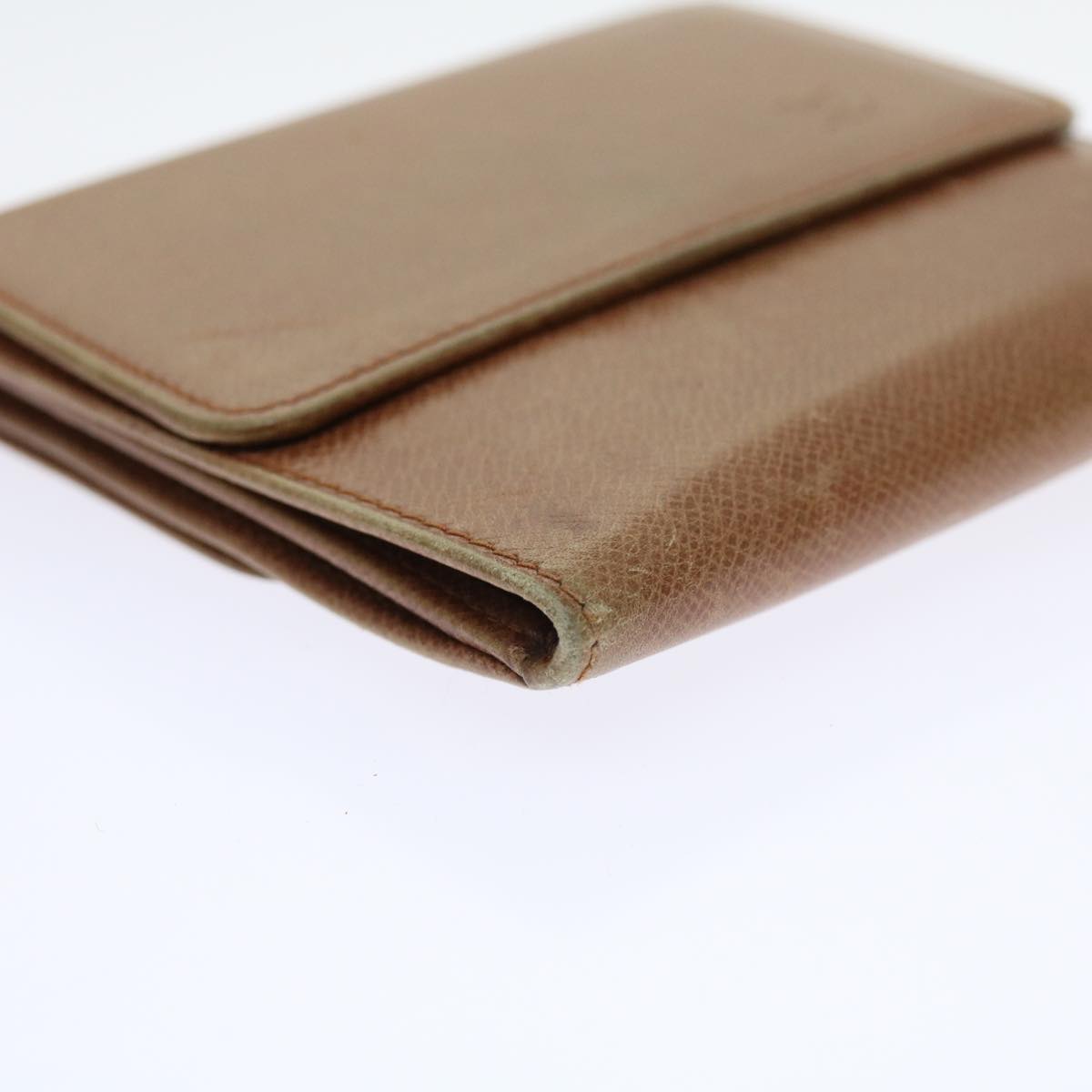 LOUIS VUITTON Bifold Wallet Leather Brown LV 56641