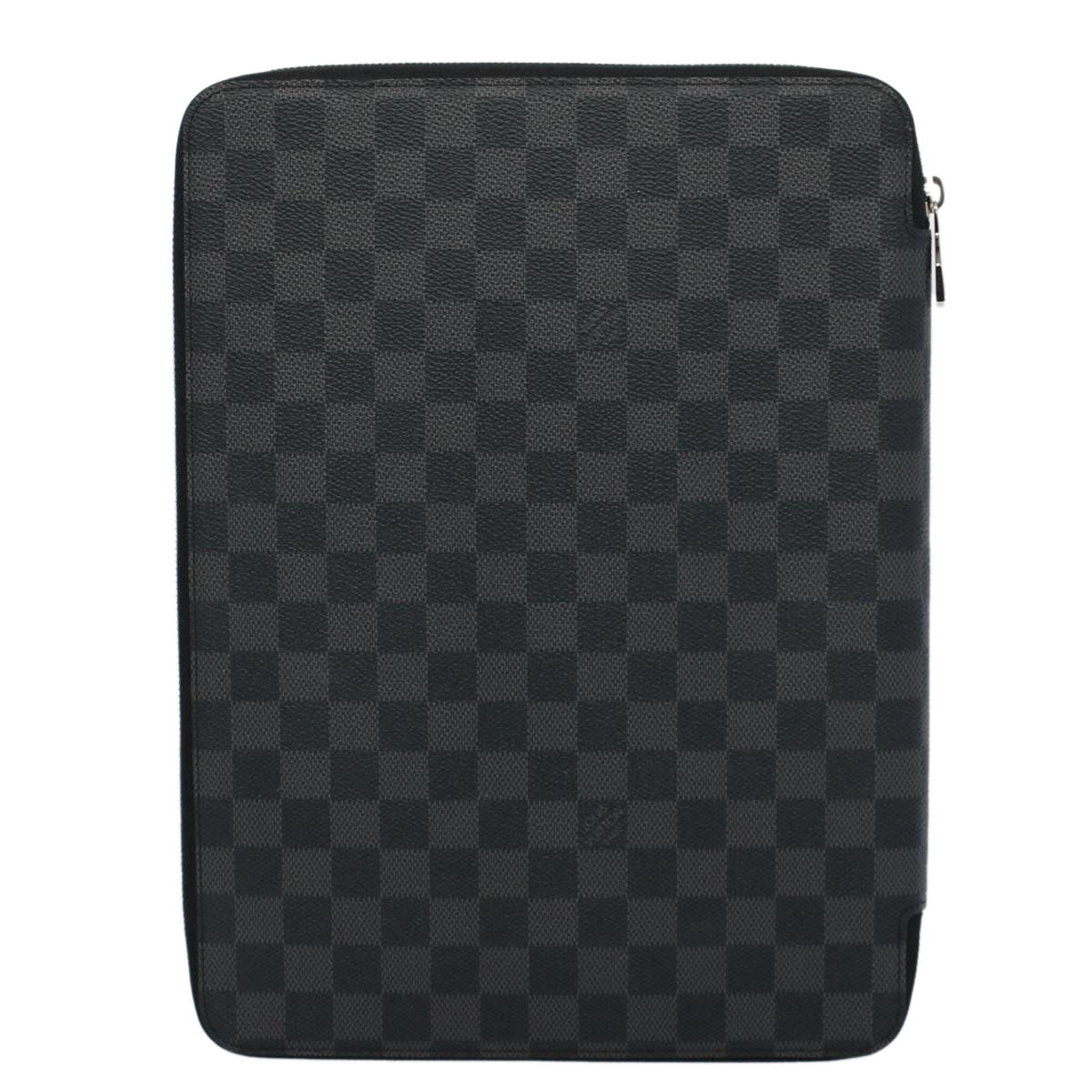 LOUIS VUITTON Damier Graphite Conferenciere Clutch Bag N63136 LV 56648A