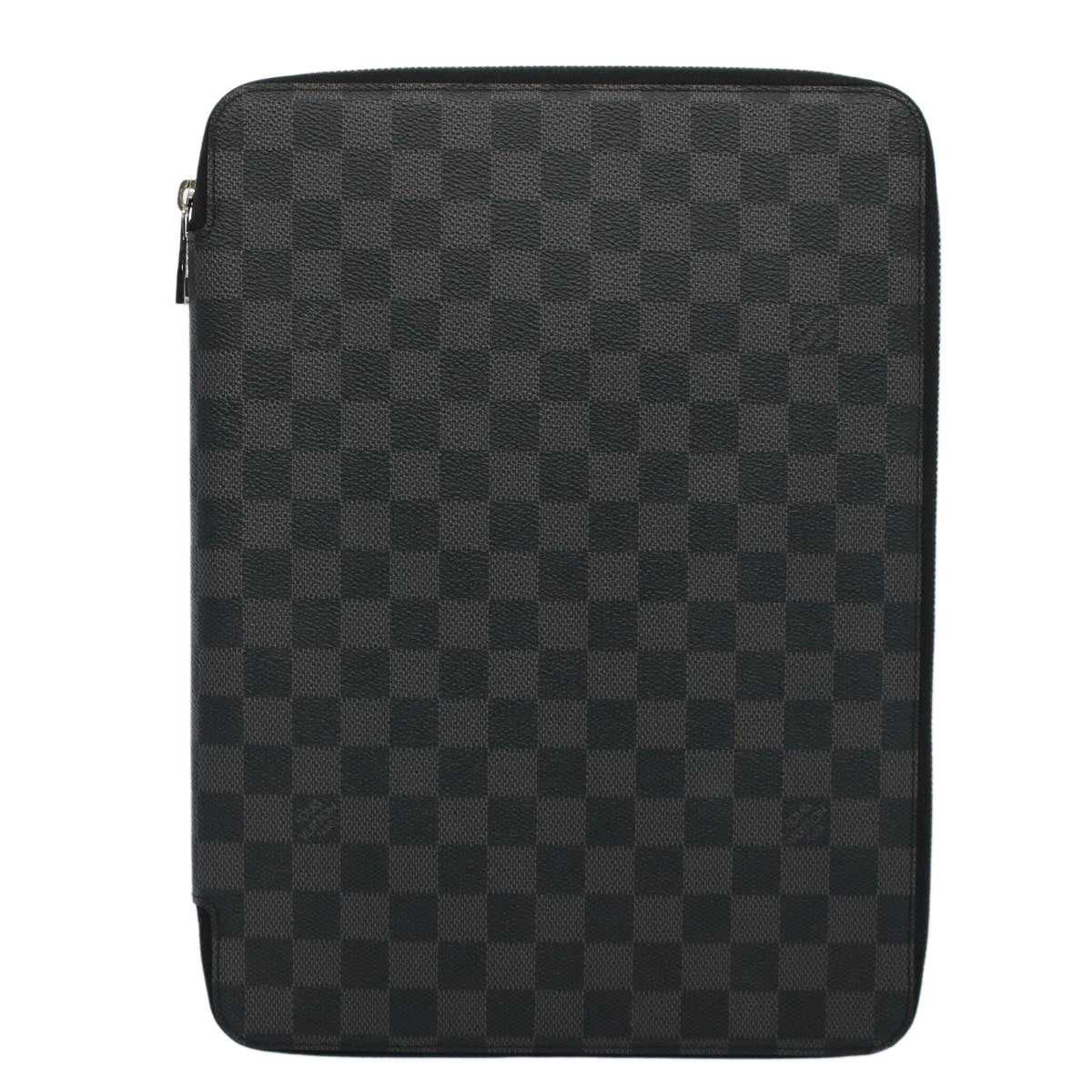 LOUIS VUITTON Damier Graphite Conferenciere Clutch Bag N63136 LV 56648A