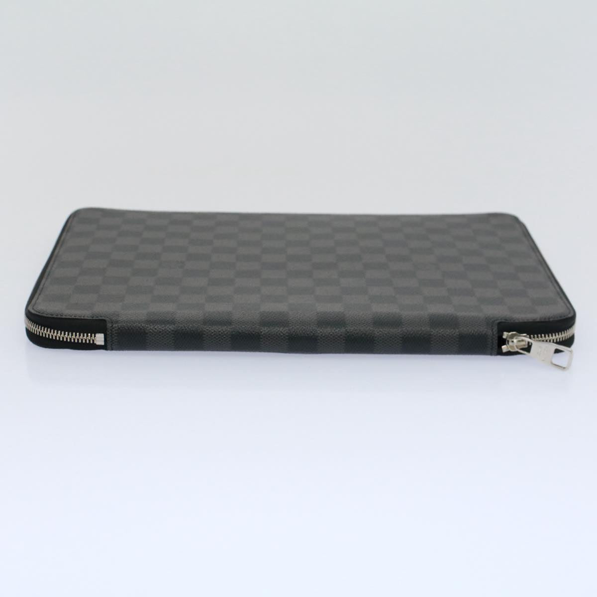 LOUIS VUITTON Damier Graphite Conferenciere Clutch Bag N63136 LV 56648A