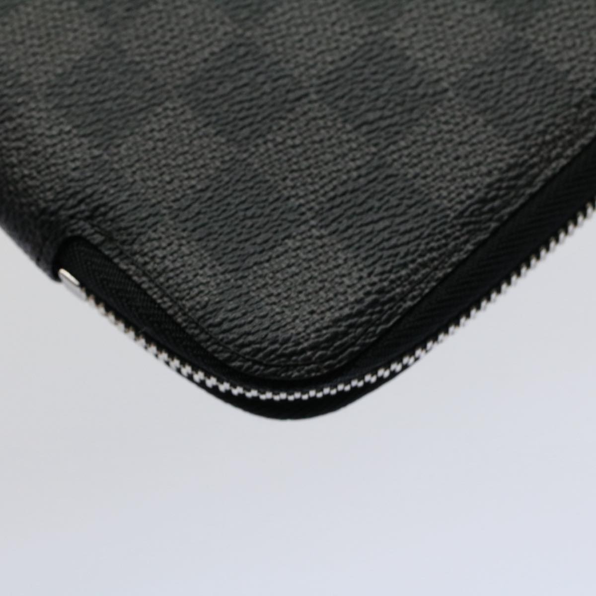 LOUIS VUITTON Damier Graphite Conferenciere Clutch Bag N63136 LV 56648A