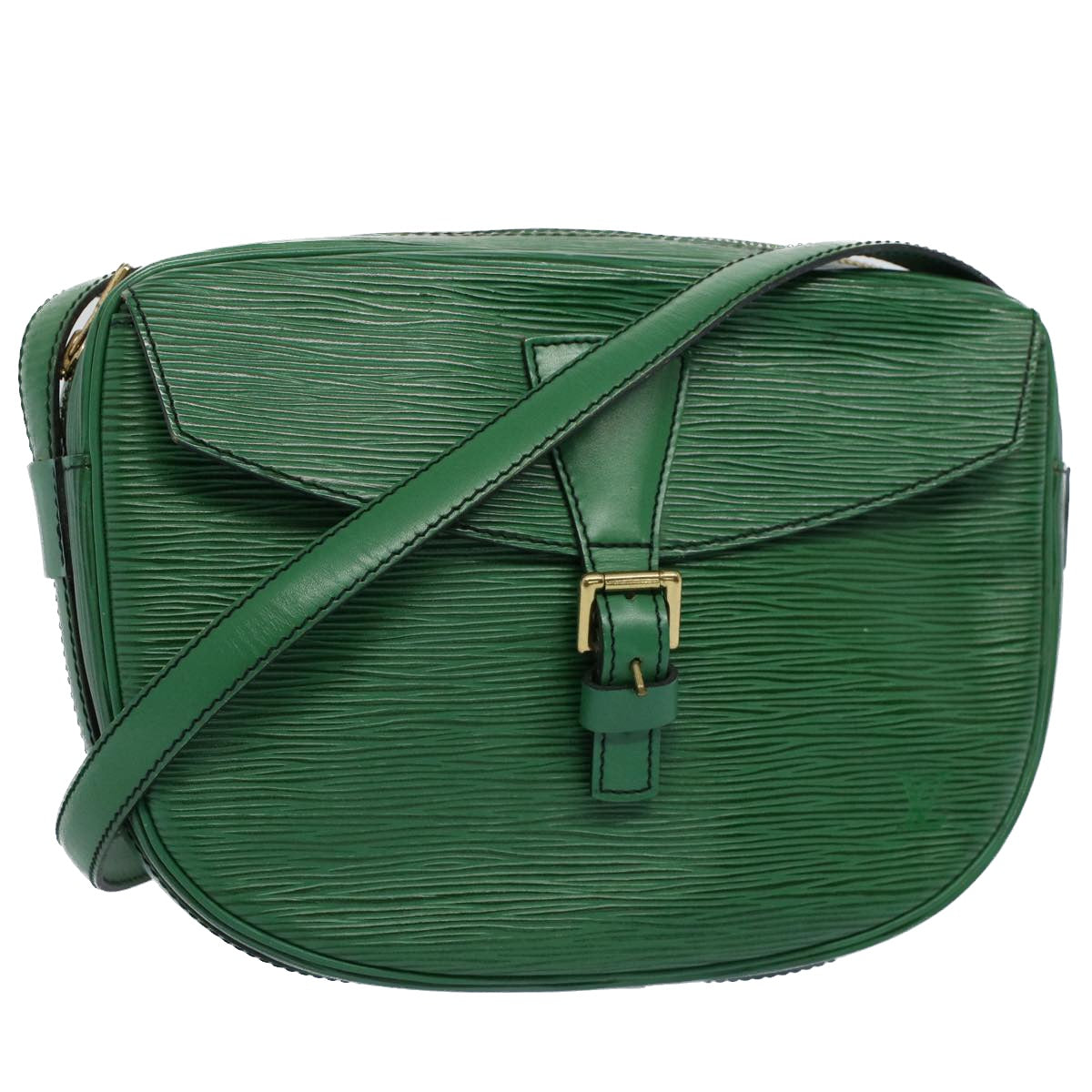LOUIS VUITTON Epi June Feuille Shoulder Bag Green M52154 LV 56655