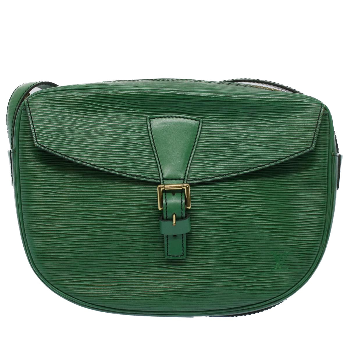 LOUIS VUITTON Epi June Feuille Shoulder Bag Green M52154 LV 56655