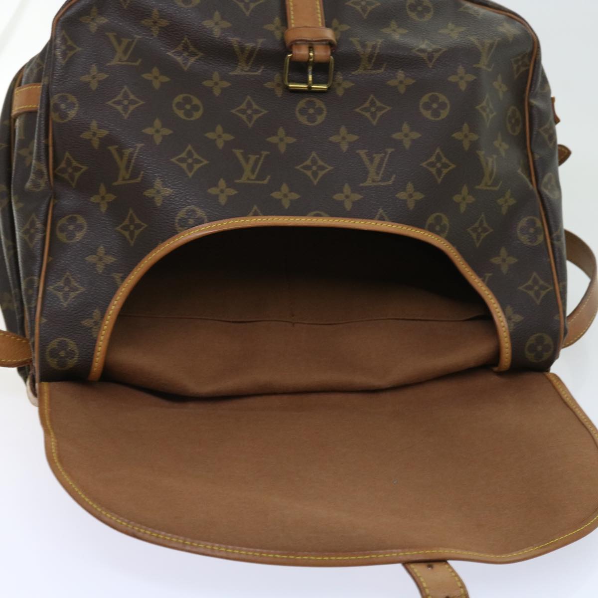 LOUIS VUITTON Monogram Saumur 35 Shoulder Bag M42254 LV 56662