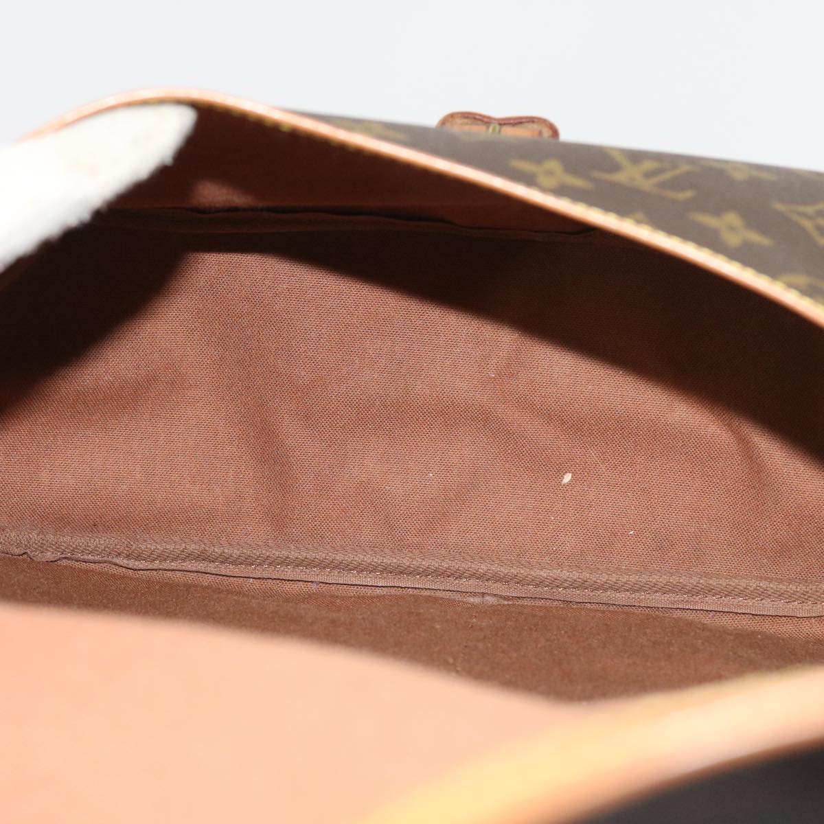 LOUIS VUITTON Monogram Saumur 35 Shoulder Bag M42254 LV 56662
