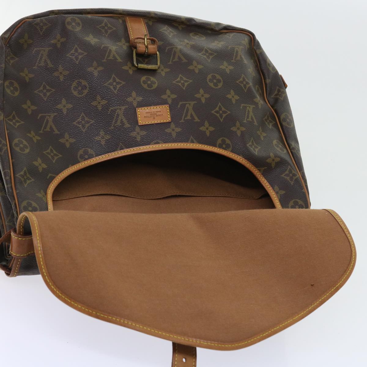 LOUIS VUITTON Monogram Saumur 35 Shoulder Bag M42254 LV 56662