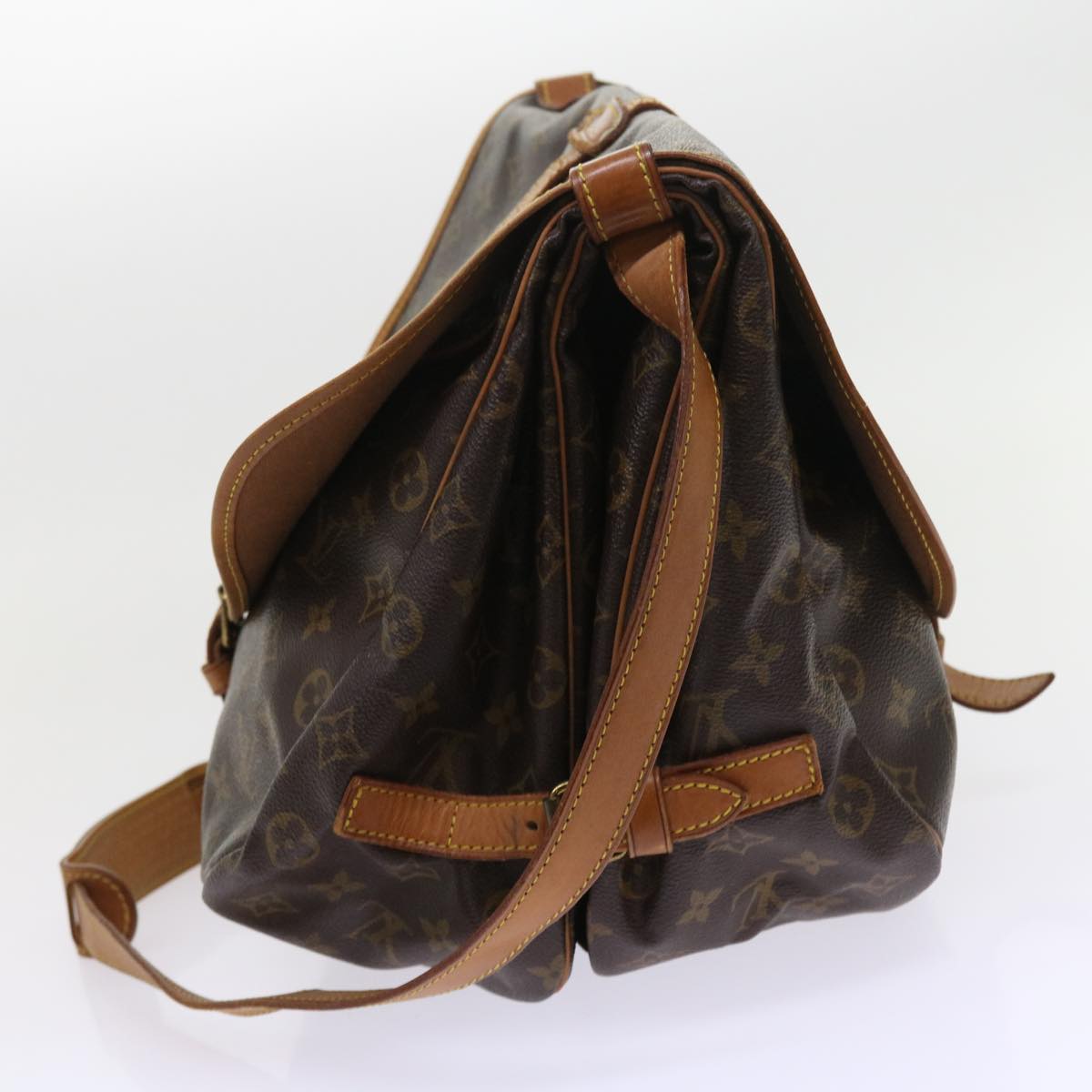 LOUIS VUITTON Monogram Saumur 35 Shoulder Bag M42254 LV 56662