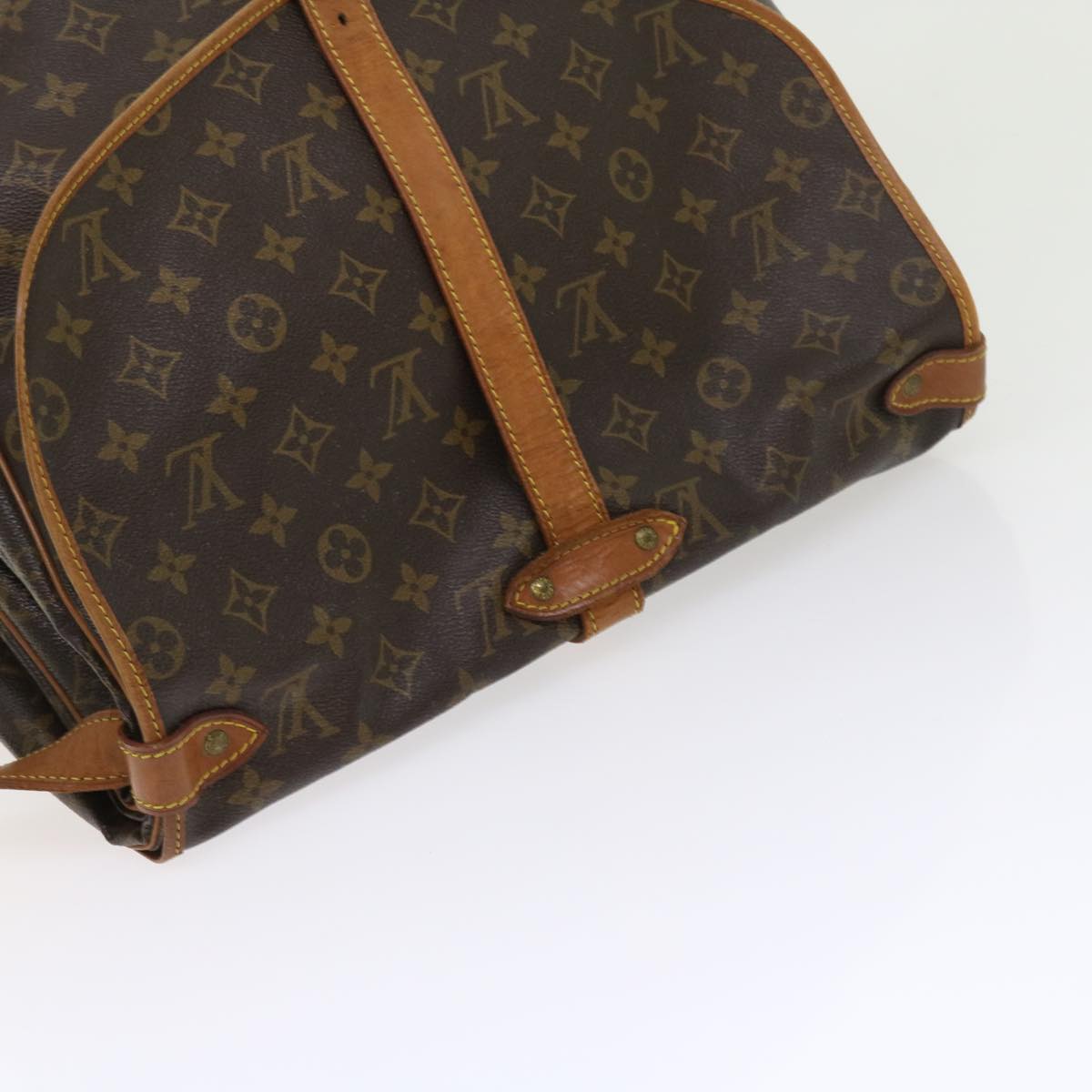 LOUIS VUITTON Monogram Saumur 35 Shoulder Bag M42254 LV 56662