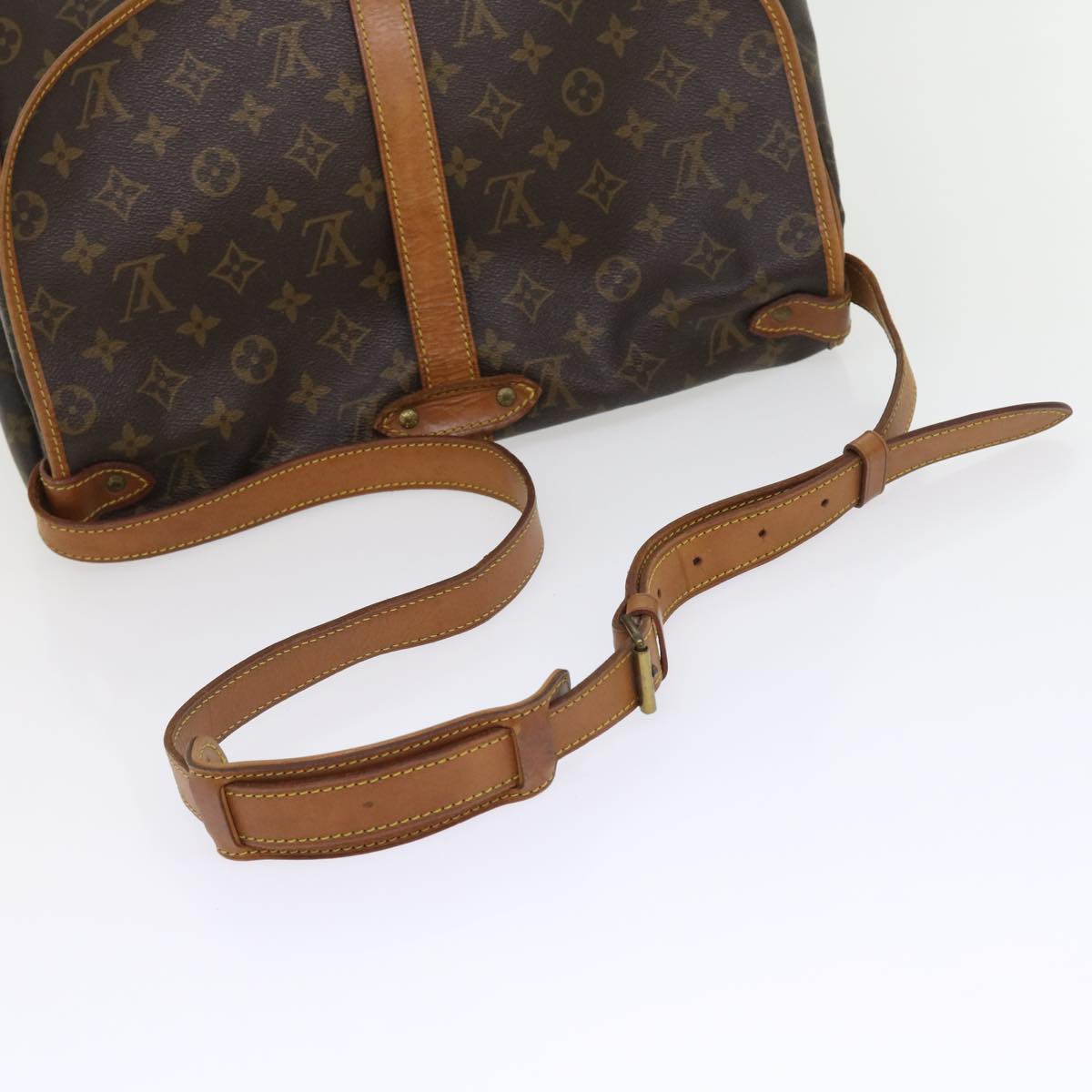LOUIS VUITTON Monogram Saumur 35 Shoulder Bag M42254 LV 56662