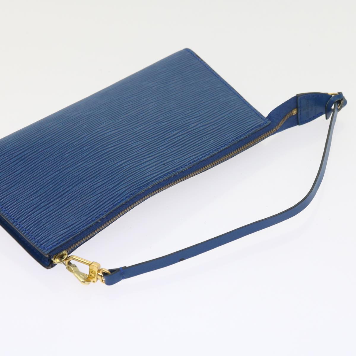 LOUIS VUITTON Epi Pochette Accessoires Accessory Pouch Blue M52985 LV 56670