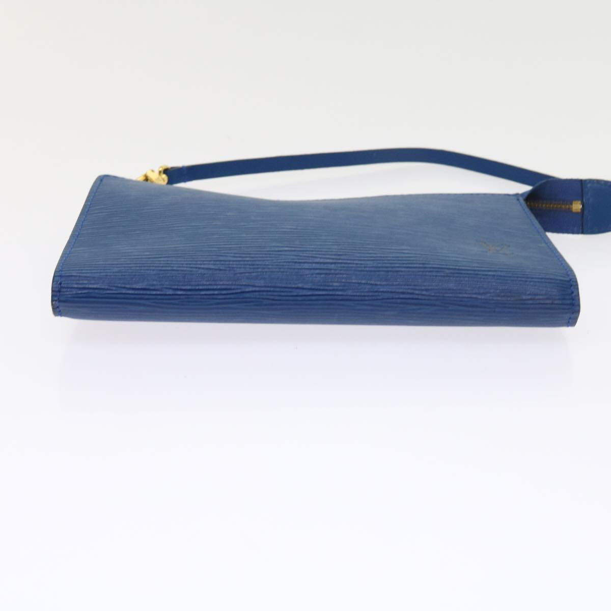 LOUIS VUITTON Epi Pochette Accessoires Accessory Pouch Blue M52985 LV 56670