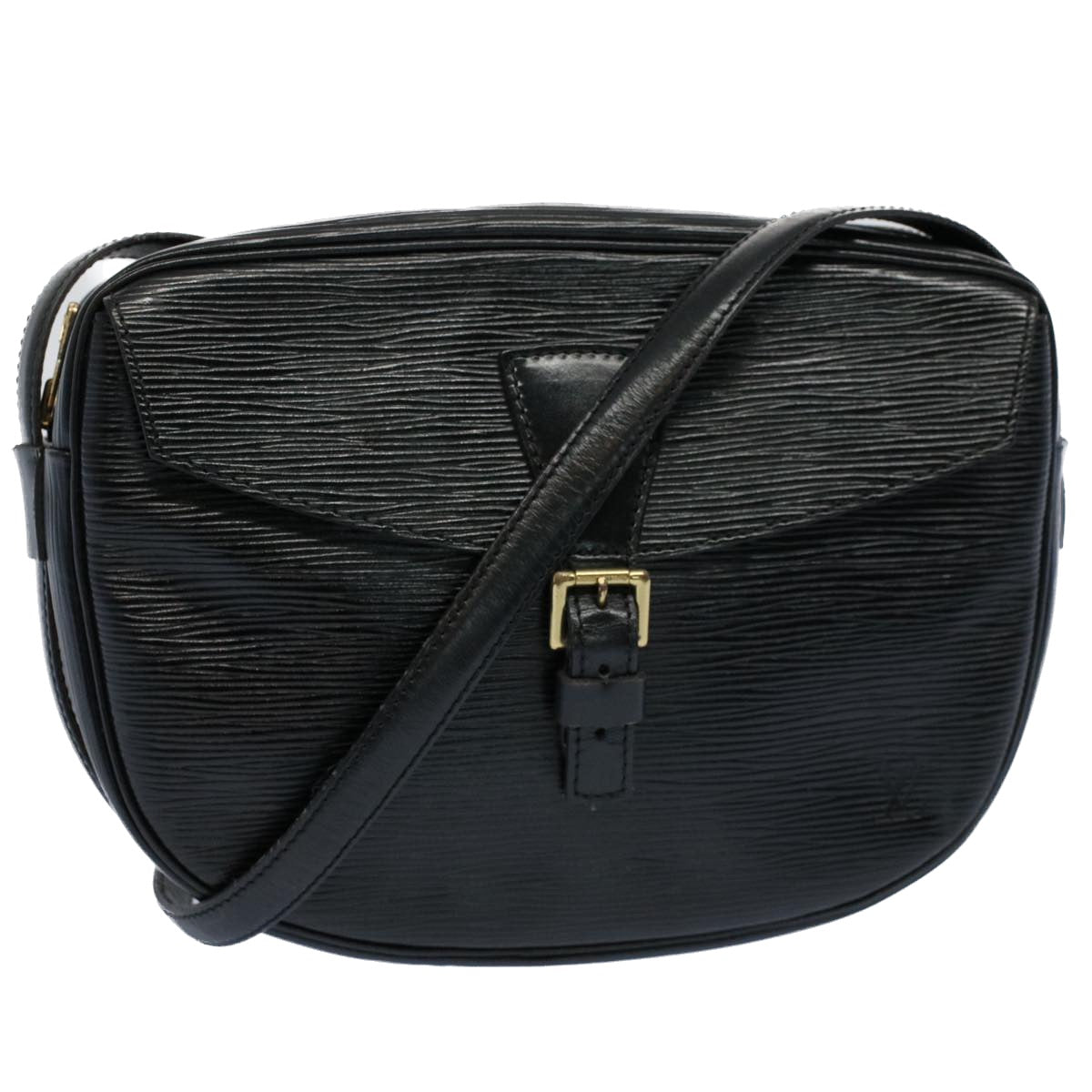 LOUIS VUITTON Epi June Feuille Shoulder Bag Black M52152 LV 56673