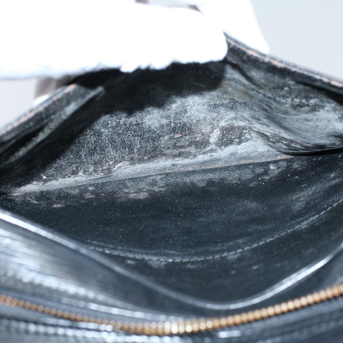 LOUIS VUITTON Epi June Feuille Shoulder Bag Black M52152 LV 56673