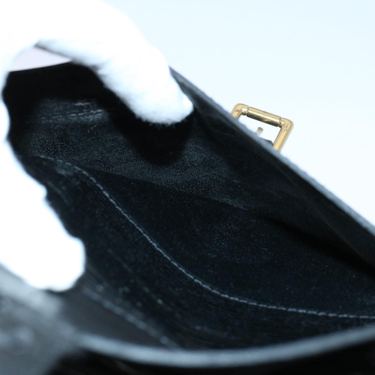 LOUIS VUITTON Epi June Feuille Shoulder Bag Black M52152 LV 56673