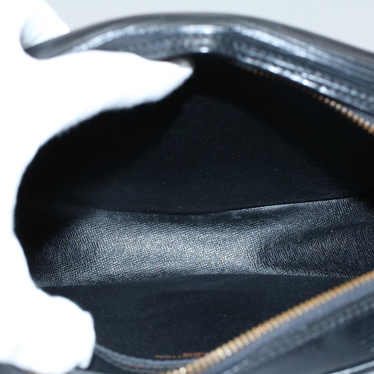 LOUIS VUITTON Epi June Feuille Shoulder Bag Black M52152 LV 56673