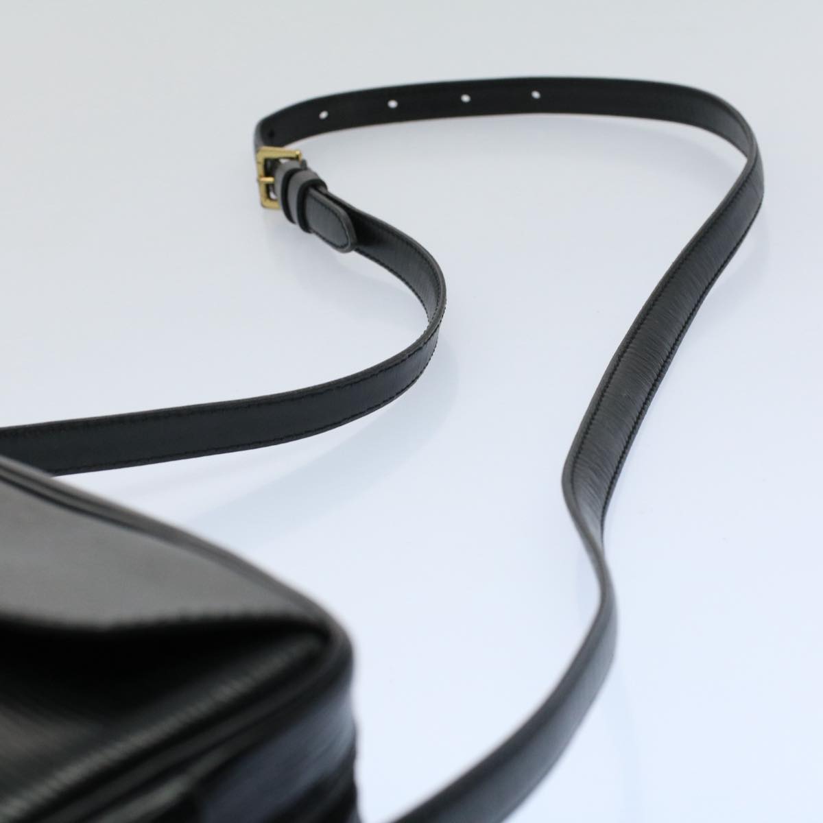 LOUIS VUITTON Epi June Feuille Shoulder Bag Black M52152 LV 56673