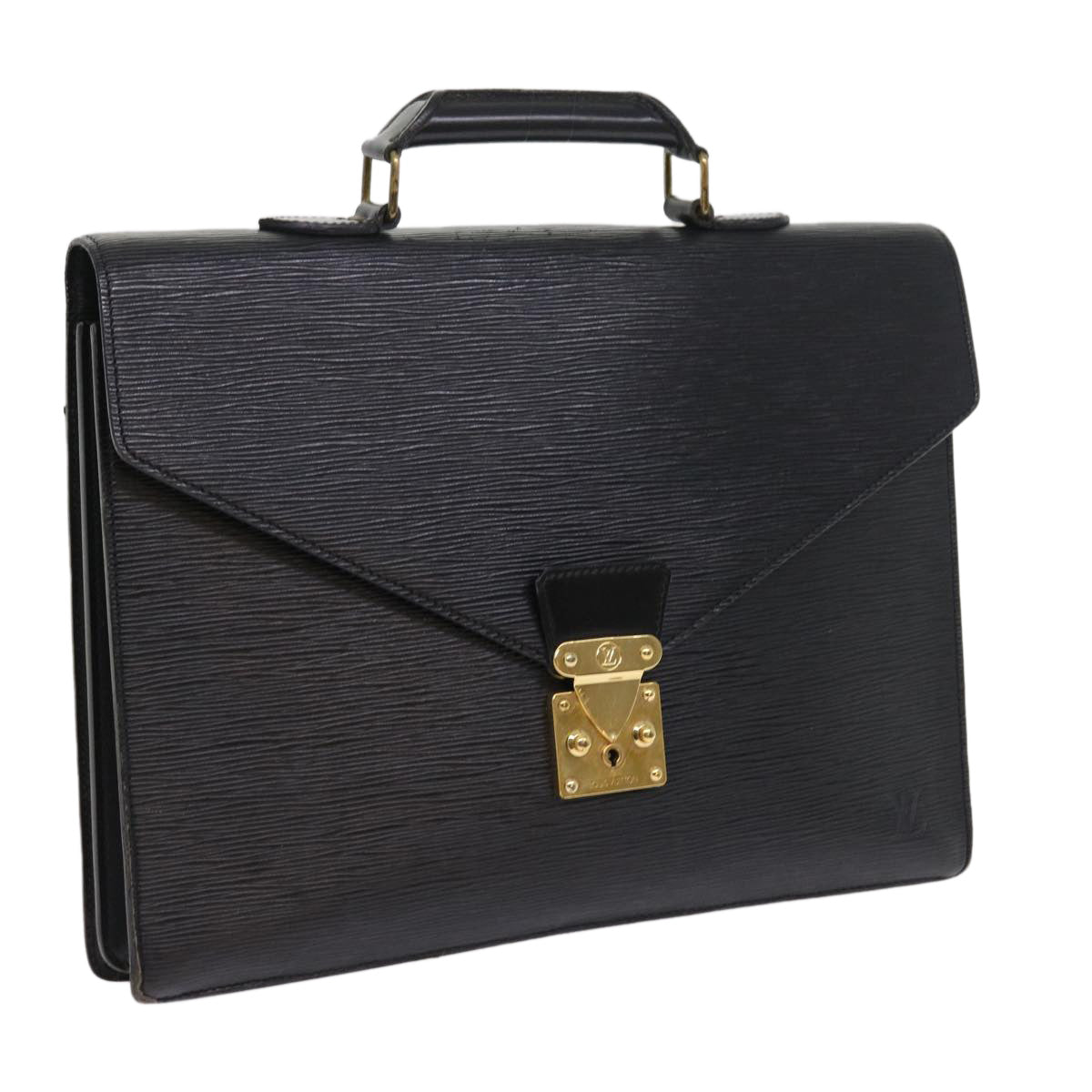 LOUIS VUITTON Epi Serviette Conseiller Briefcase Black M54422 LV 56674