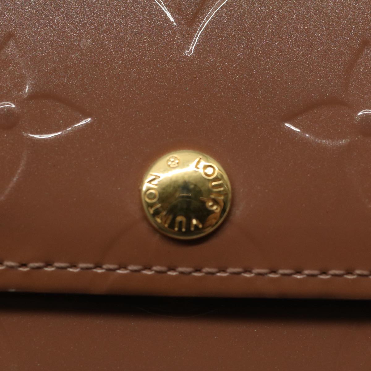 LOUIS VUITTON Vernis Portefeiulle Sarah Wallet Rose Velours M91767 56689