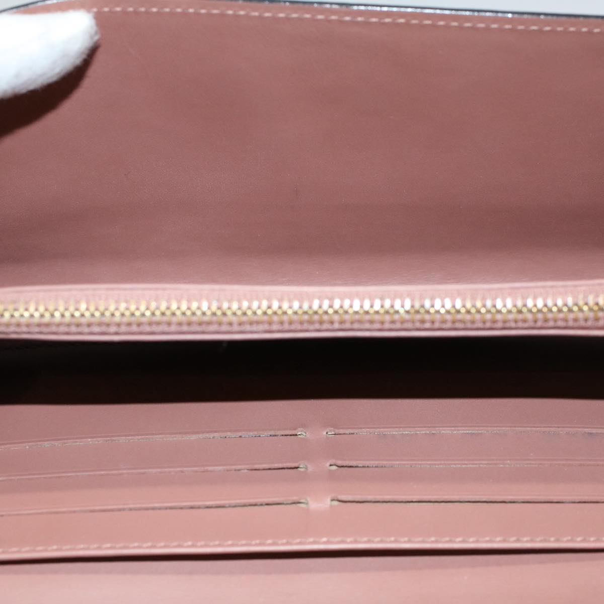 LOUIS VUITTON Vernis Portefeiulle Sarah Wallet Rose Velours M91767 56689