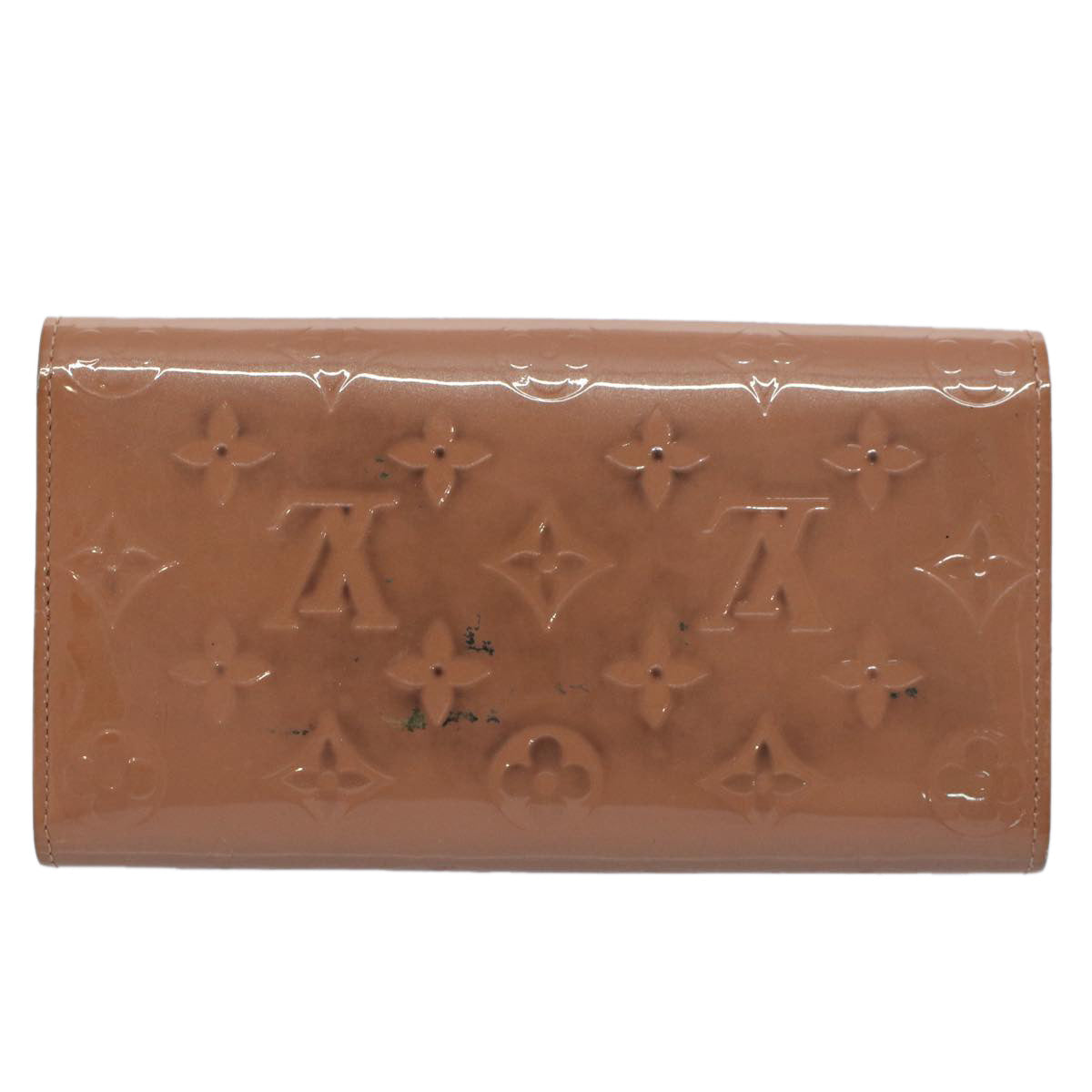 LOUIS VUITTON Vernis Portefeiulle Sarah Wallet Rose Velours M91767 56689