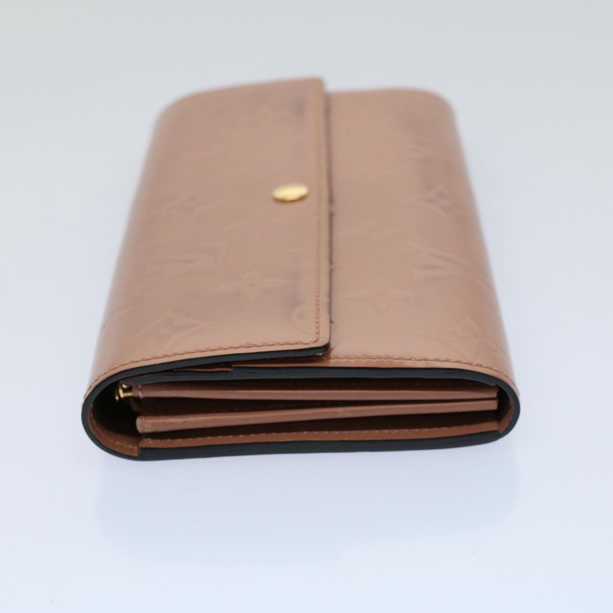 LOUIS VUITTON Vernis Portefeiulle Sarah Wallet Rose Velours M91767 56689