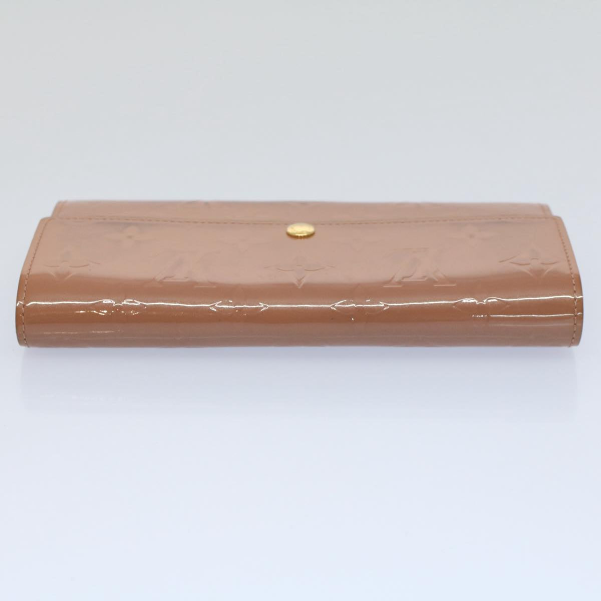 LOUIS VUITTON Vernis Portefeiulle Sarah Wallet Rose Velours M91767 56689